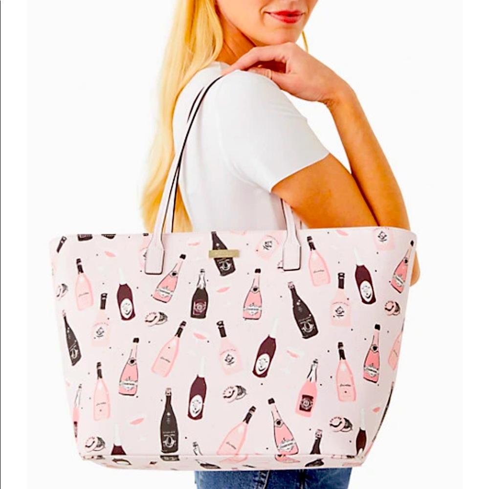 Kate Spade ♠️🍾 champagne tote NWT